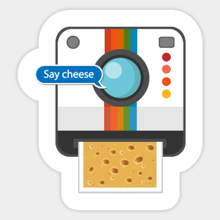 Say cheese Classic camera design Sticker